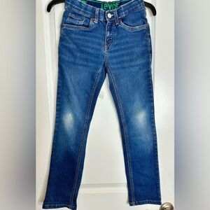 Thrashed Levi’s Boys 511 Slim Fit Jeans Size 10R W25 L26 Blue Denim